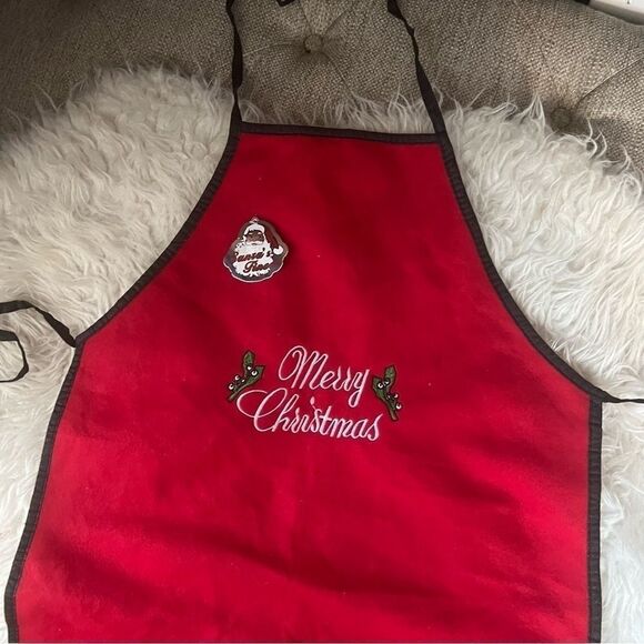 Christmas red apron new one size - Picture 4 of 7